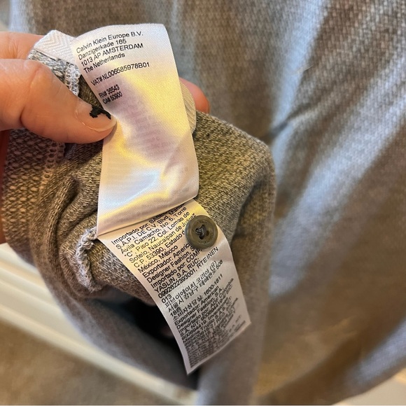 Calvin Klein Classic Gray Polo Shirt - Picture 6 of 8